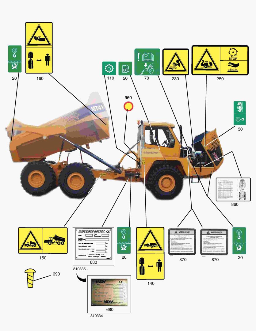 Схема G480-6 STICKERS