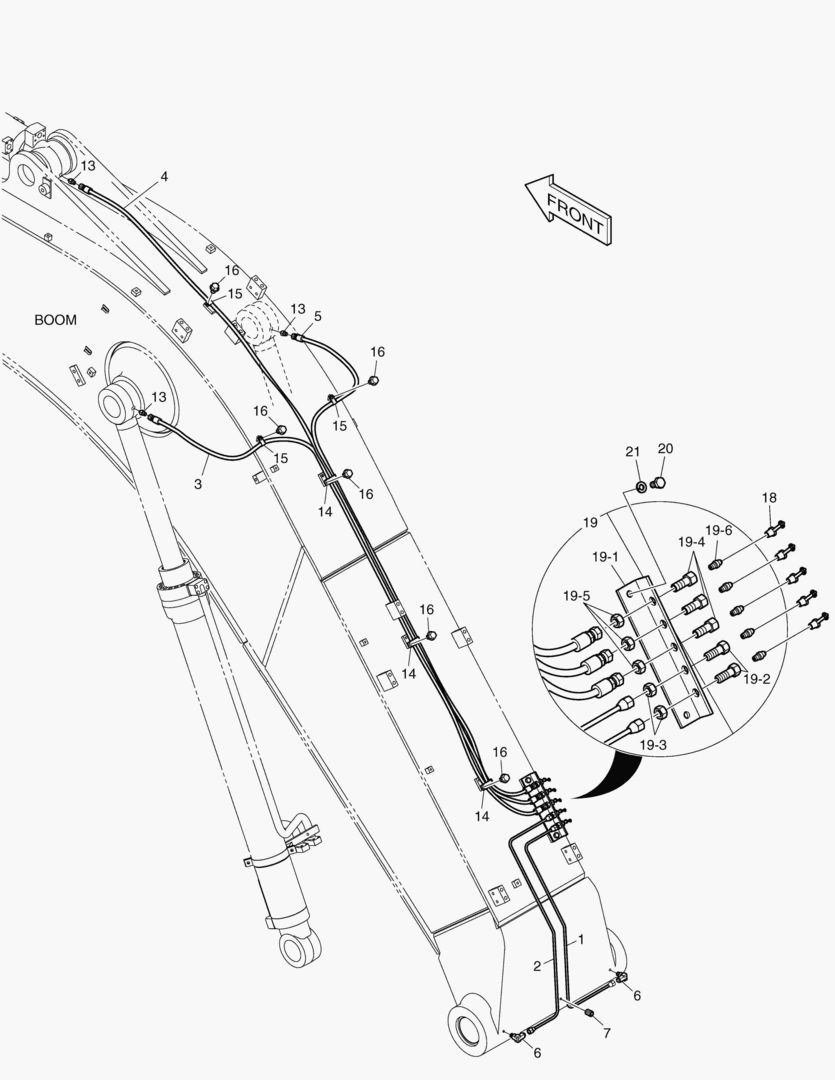 Спецтехника 6291 LUBRICATION PIPING - BOOM 6.245m [5022~] - главное фото