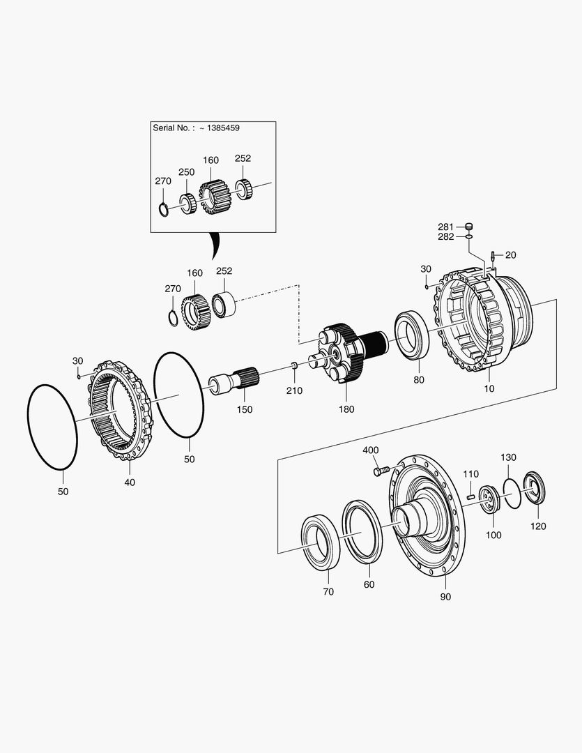 3380 PLANETARY GEAR - REAR AXLE [5001~10221]
