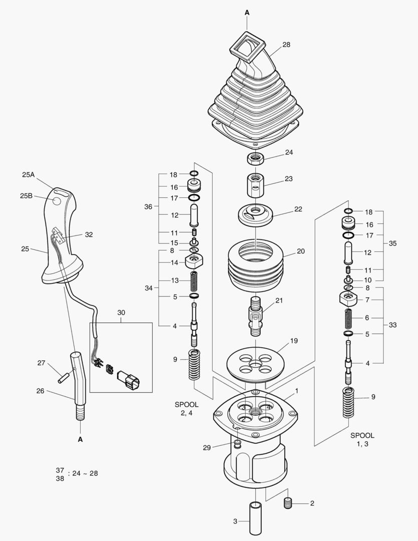 4380 JOYSTICK VALVE - ROPS