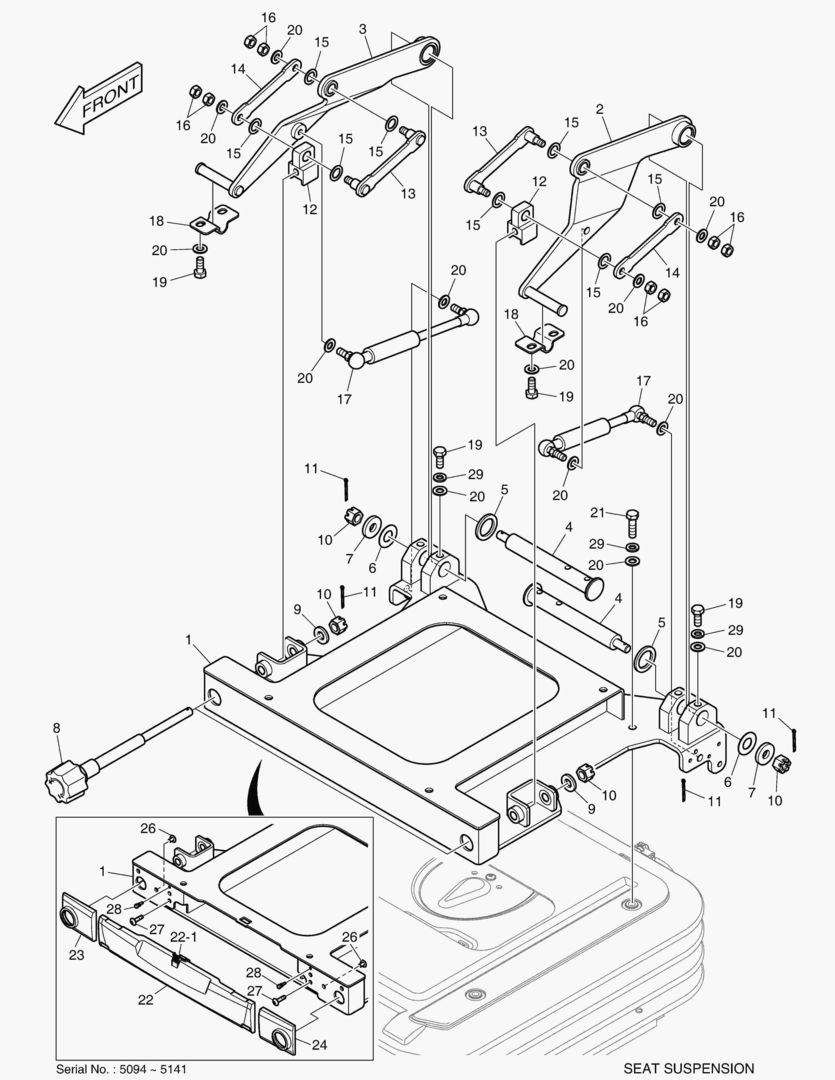 1471 SEAT SLIDING PLATE [5094~]