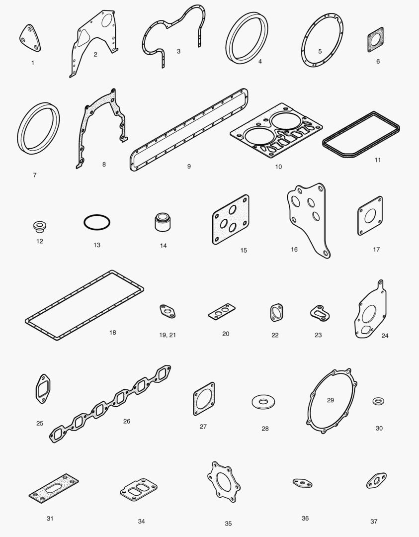 КОМПЛЕКТ ПРОКЛАДОК ДЛЯ КАПИТАЛЬНОГО РЕМОНТА-ВСЕ