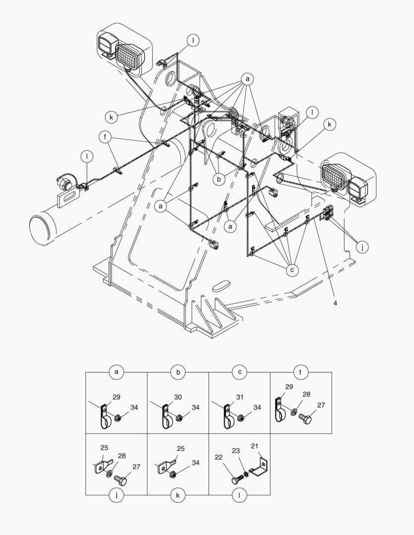 ЭЛЕКТРОПРОВОДКА(3) - ПЕРЕДНЯЯ РАМА