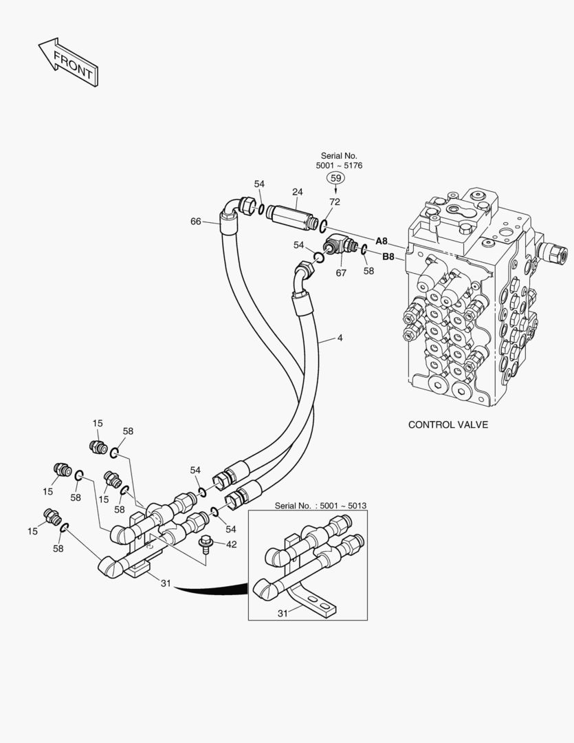 1260 MAIN PIPING(2) - BOOM [5001~5226]