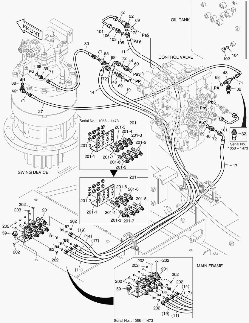 Схема ТРУБОПРОВОД СЕРВОУПРАВЛЕНИЯ(3)