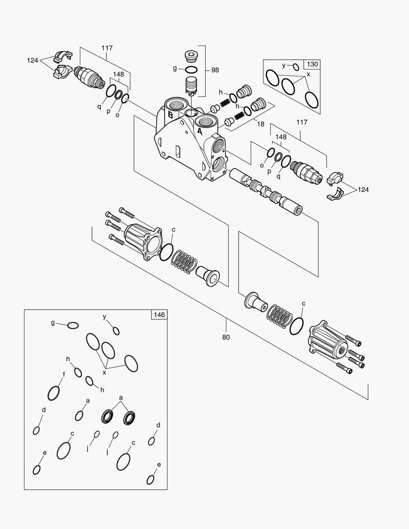 КОРПУС КОВША - РЕГУЛИРУЮЩИЙ КЛАПАН