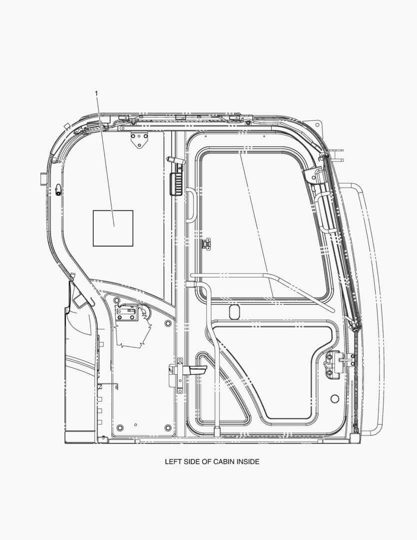 ПРЕДУПРЕЖДАЮЩАЯ ТАБЛИЧКА - ГРУЗОПОДЪЕМНОСТЬ(ШАРНИРНАЯ СТРЕЛА)