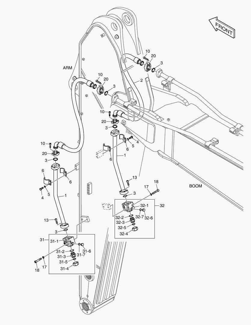 6300 ARM PIPING - ONE & TWO WAY