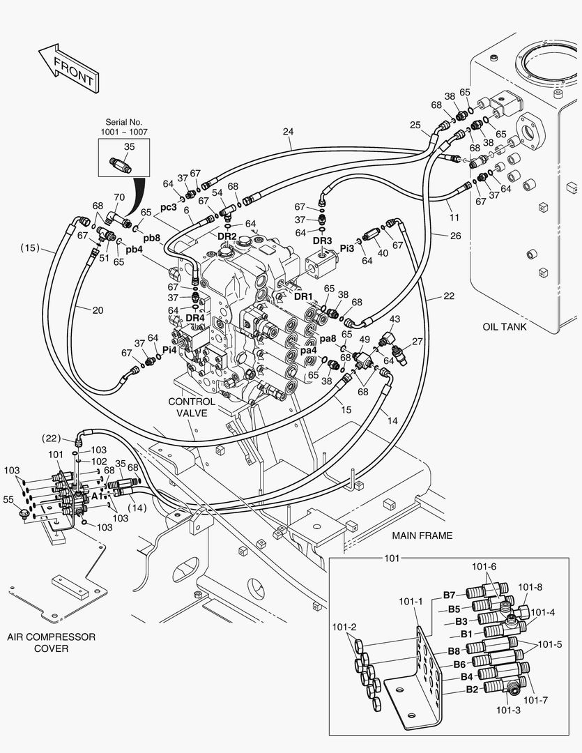 1340 PILOT PIPING(2) - BOOM [1001~1271]