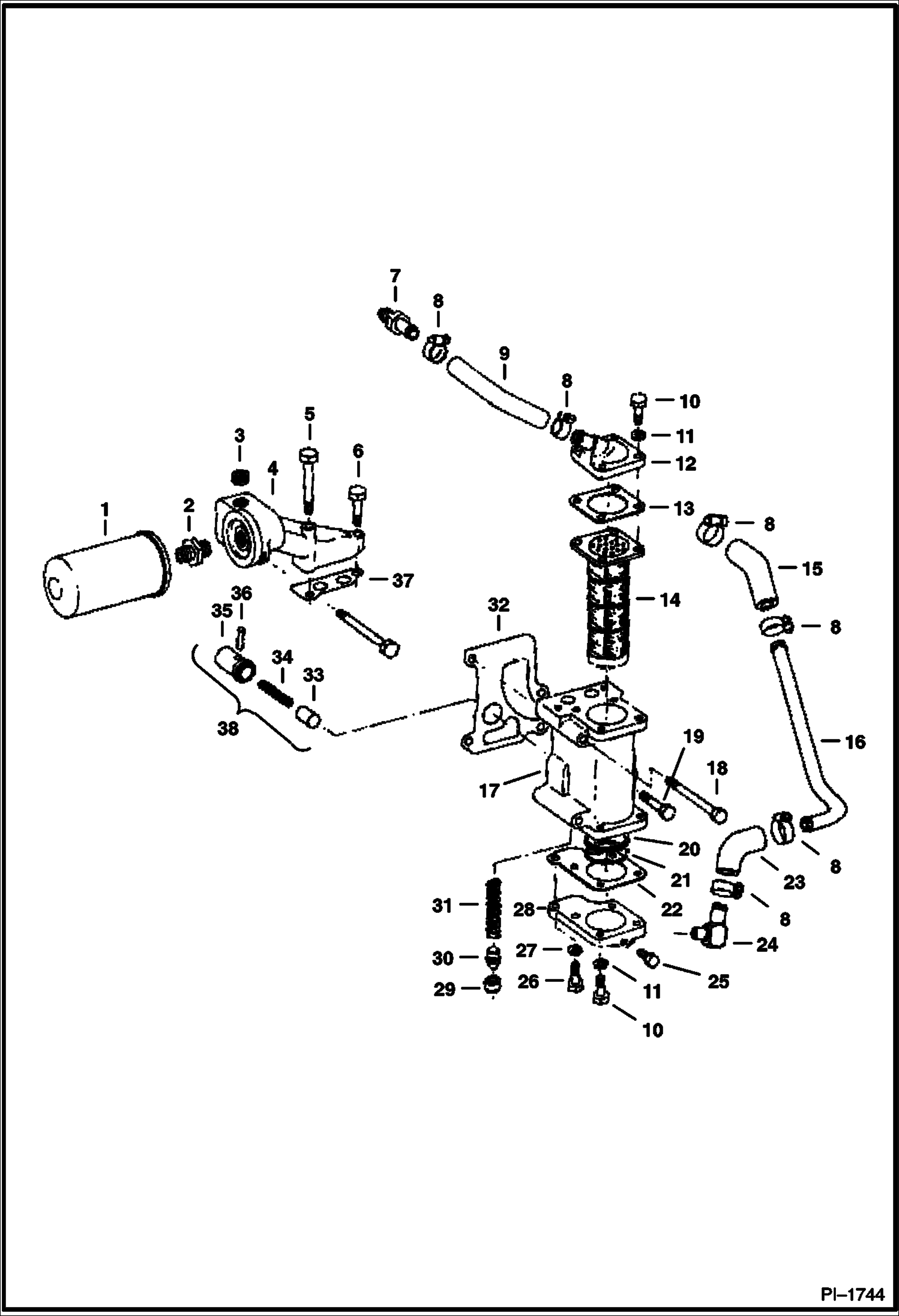 УСТРОЙСТВО ОХЛАЖДЕНИЯ МАСЛА ДВИГАТЕЛЯ И ФИЛЬТР