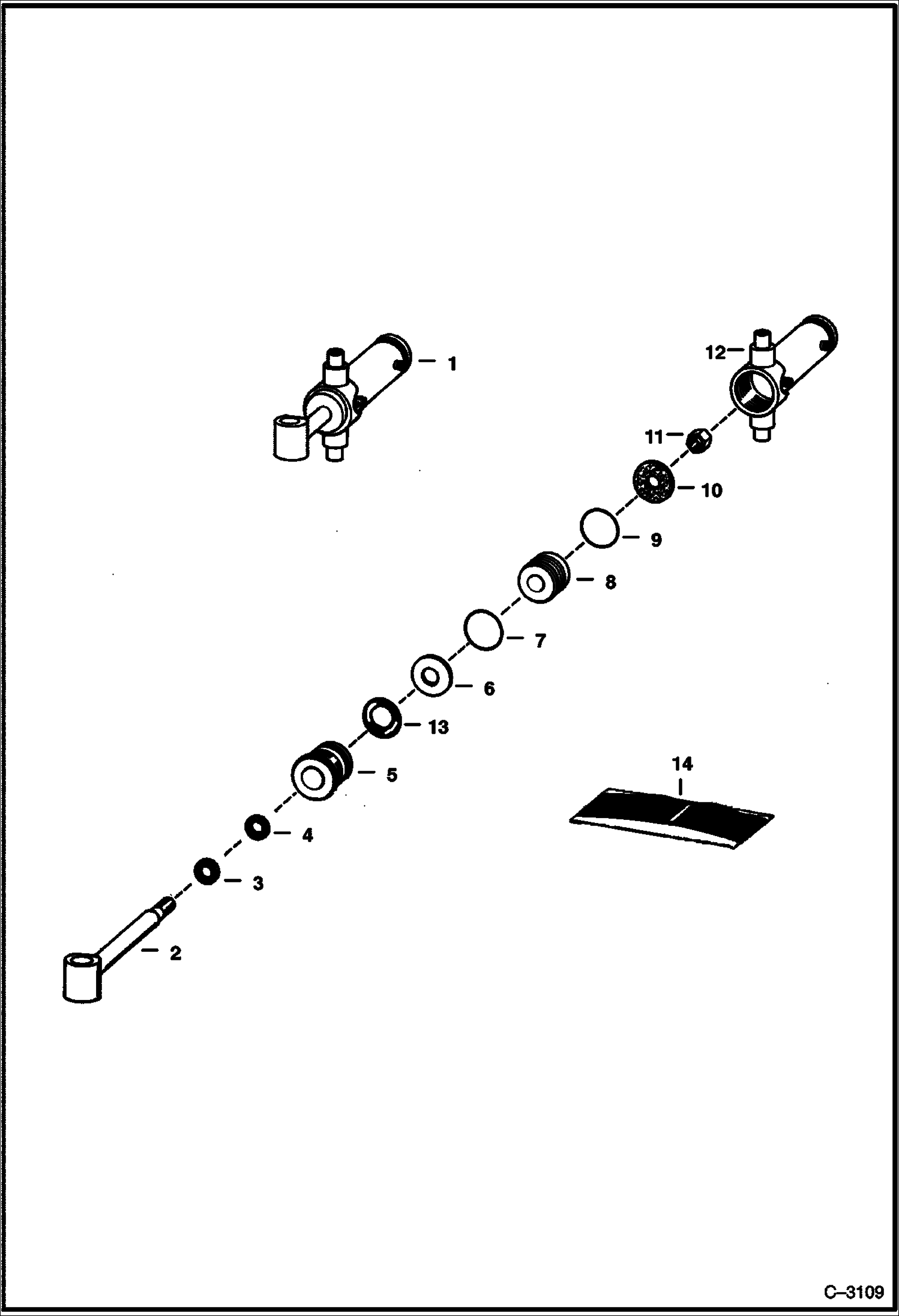 ЦИЛИНДР ПОВОРОТА - TEXAS ГИДРАВЛИКА 923S И 923SA