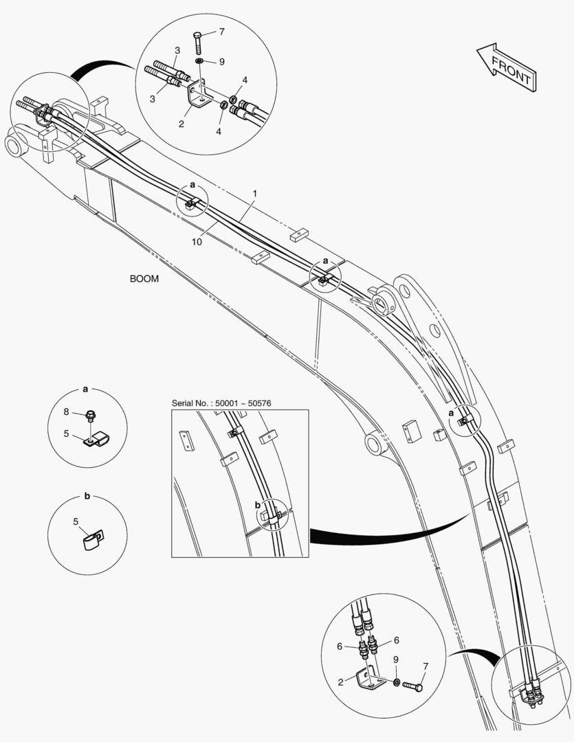 Спецтехника 6120 BOOM PIPING - QUICK CLAMP