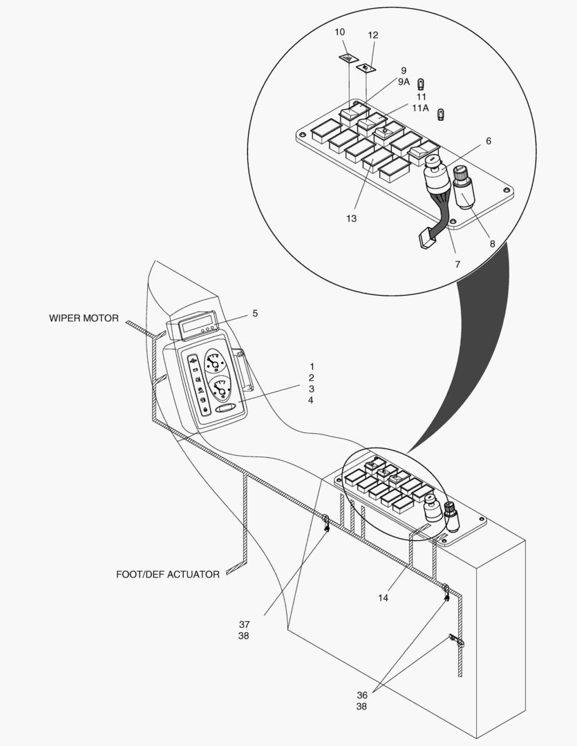 1500 ELECTRIC PARTS(1)-GAUGE & SWITCH PANEL