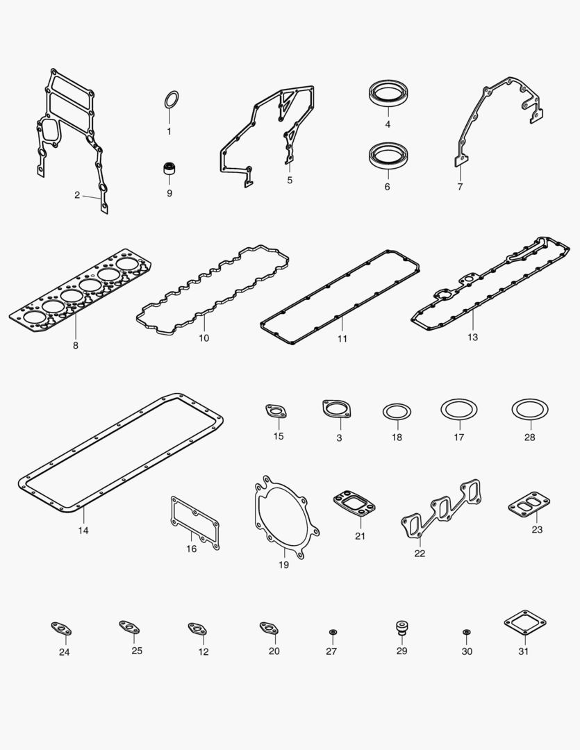 040 OVERHAUL GASKET KIT - ALL