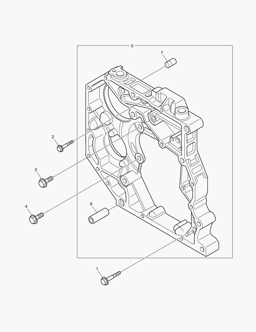 КОРПУС КОРОБКИ ПЕРЕДАЧ - ЗАДНИЙ