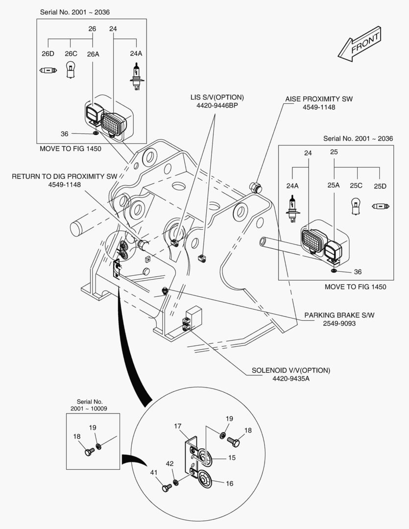 Схема ЭЛЕКТРИЧЕСКИЕ ЗАПЧАСТИ(6)-ФРОНТАЛЬНЫЕ ЧАСТИ