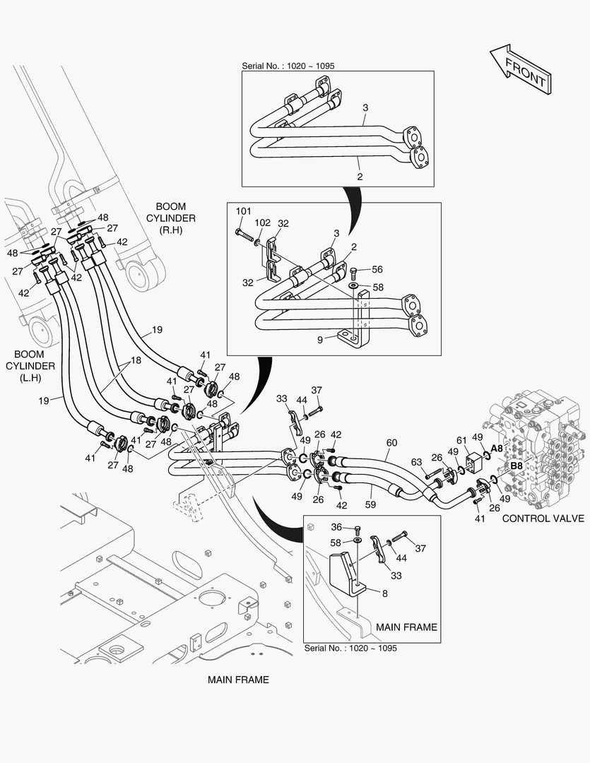1271 MAIN PIPING(2) - BOOM [1020~]