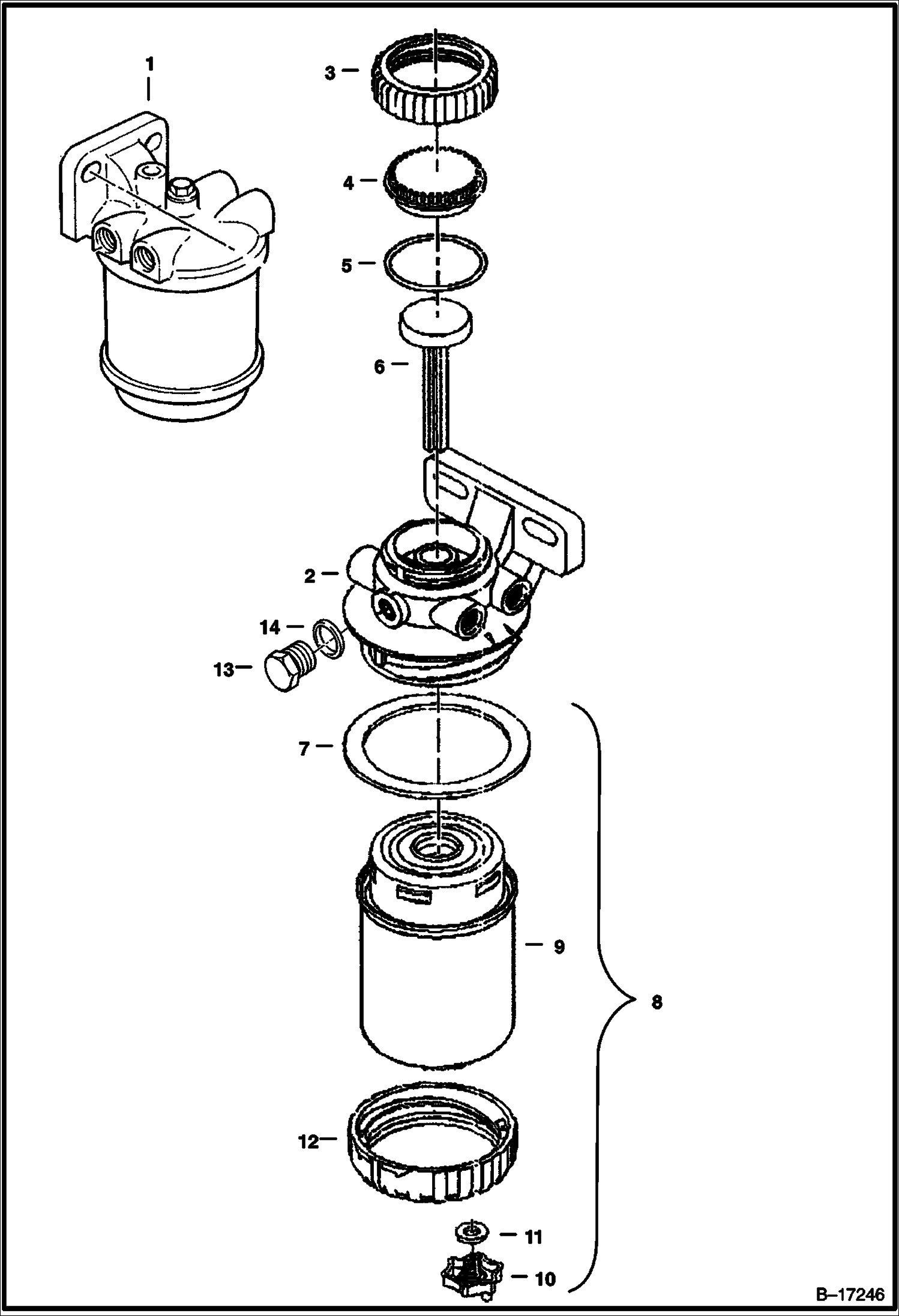 Схема ФИЛЬТР ДЛЯ ТОПЛИВА - ЗАПАСНЫЕ ЧАСТИ