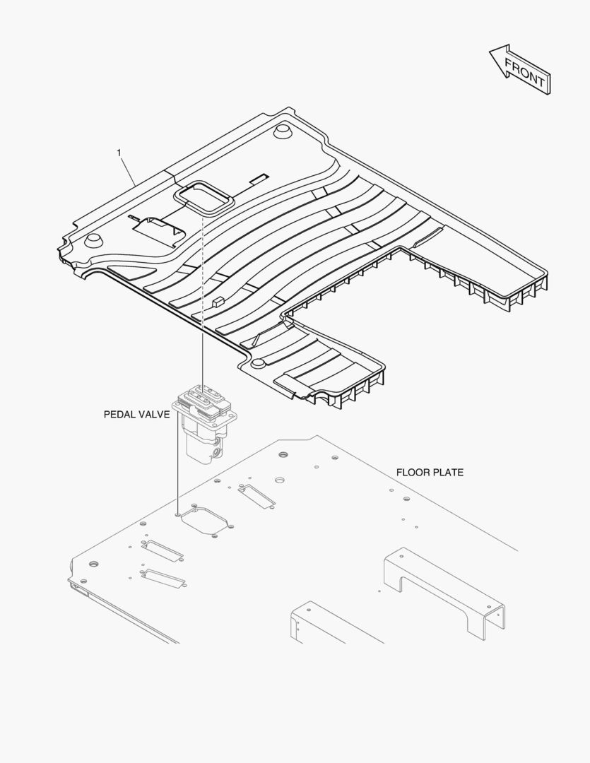 7560 FLOOR MAT - ROTATING(ROPS)