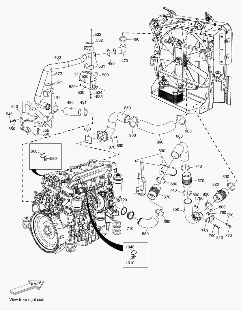 G011-20 PIPES FOR CHARGE AIR COOLER