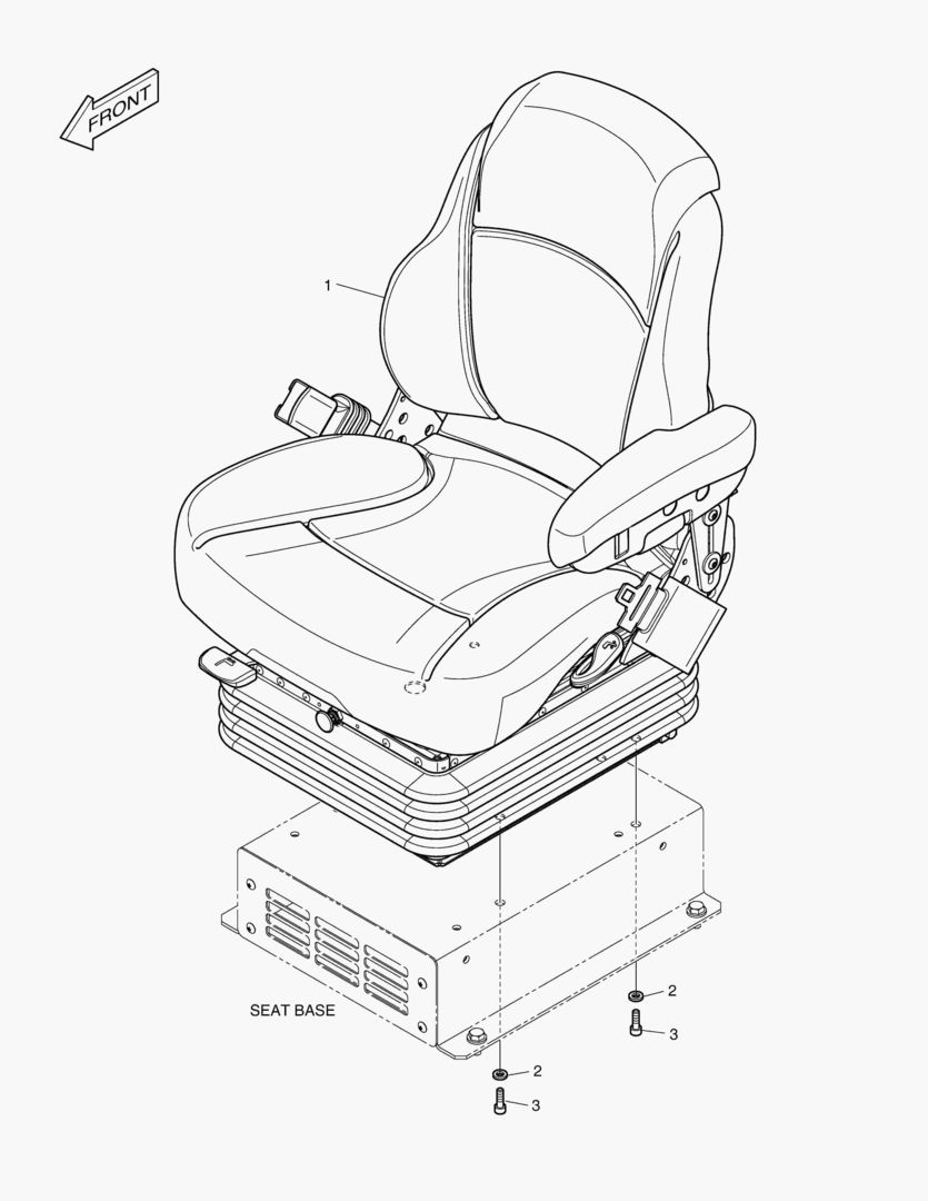 1490 SEAT ASS`Y - AIR SUSPENSION