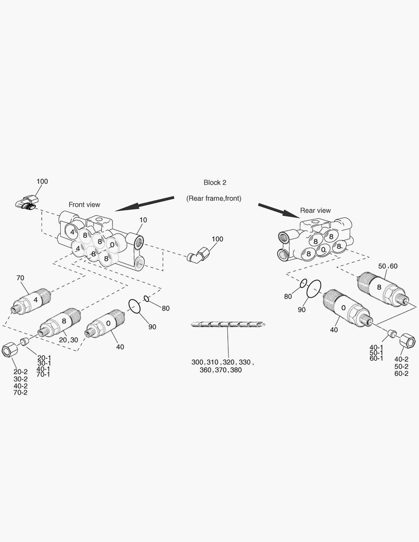 G490-80 CENTRAL LUBRICATION, BLOCK 2