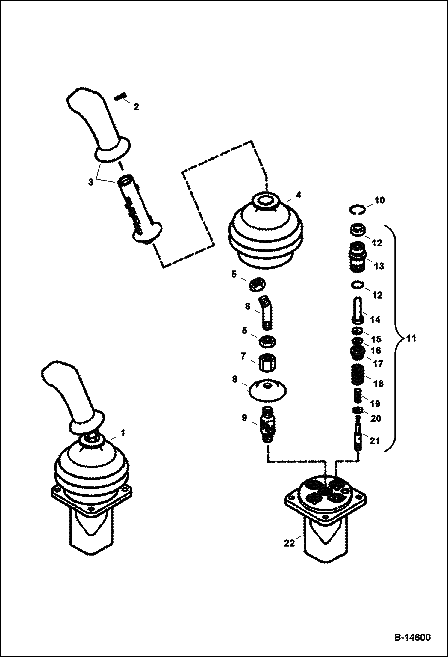 ЛЕВОСТОРОННИЙ ДЖОЙСТИК УПРАВЛЕНИЯ (СЕРИЙНЫЙ НОМЕР 511724215 И ВЫШЕ)