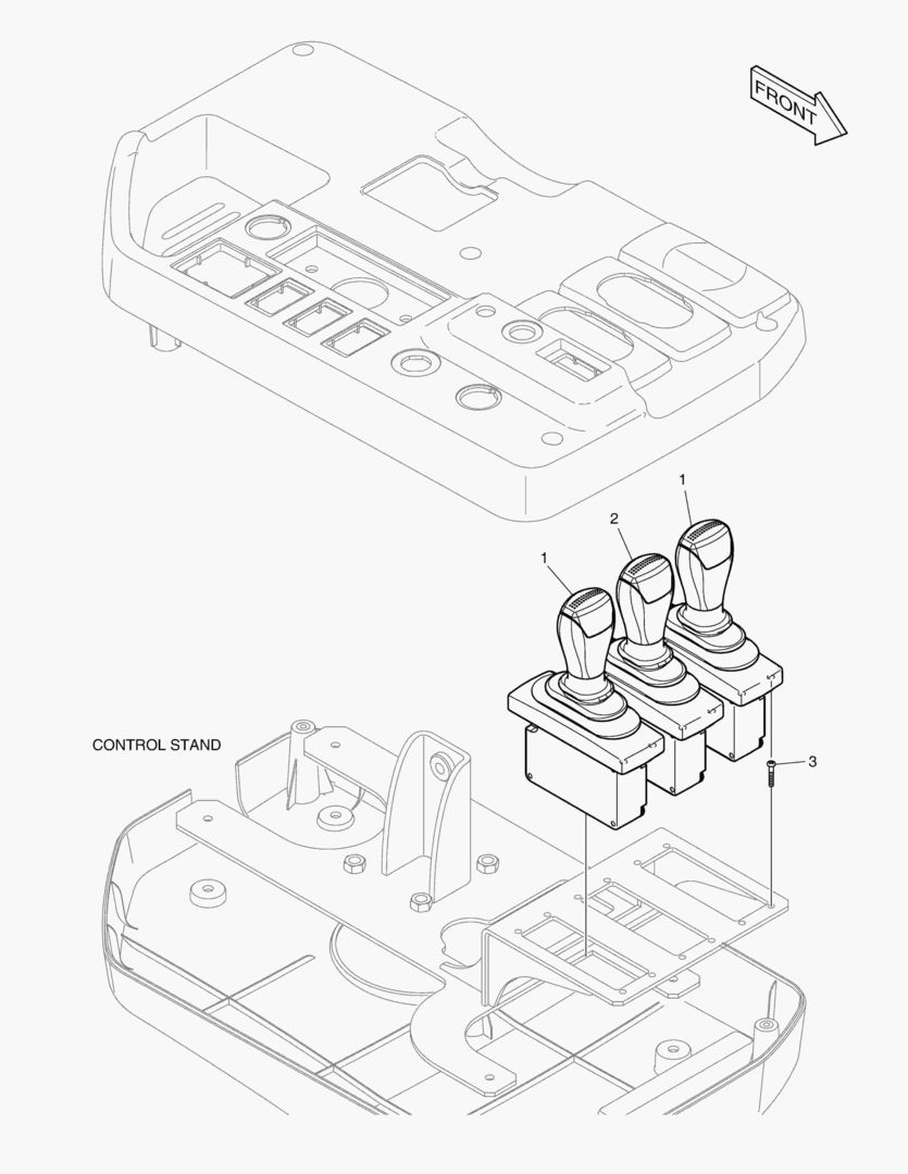 РЫЧАГ - 3 КАТУШКИ(ЭЛЕКТРИЧЕСКИЙ РЕГУЛИРУЮЩИЙ КЛАПАН)