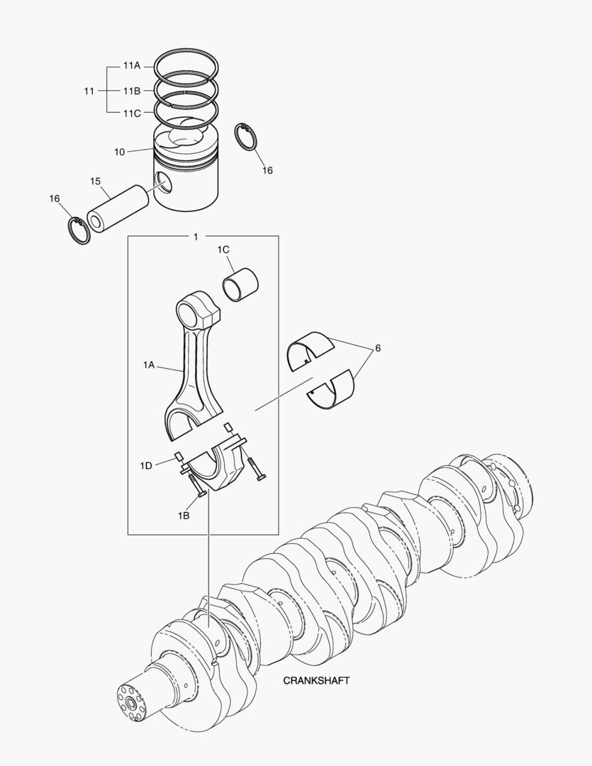 017 PISTON & CONNECTING ROD