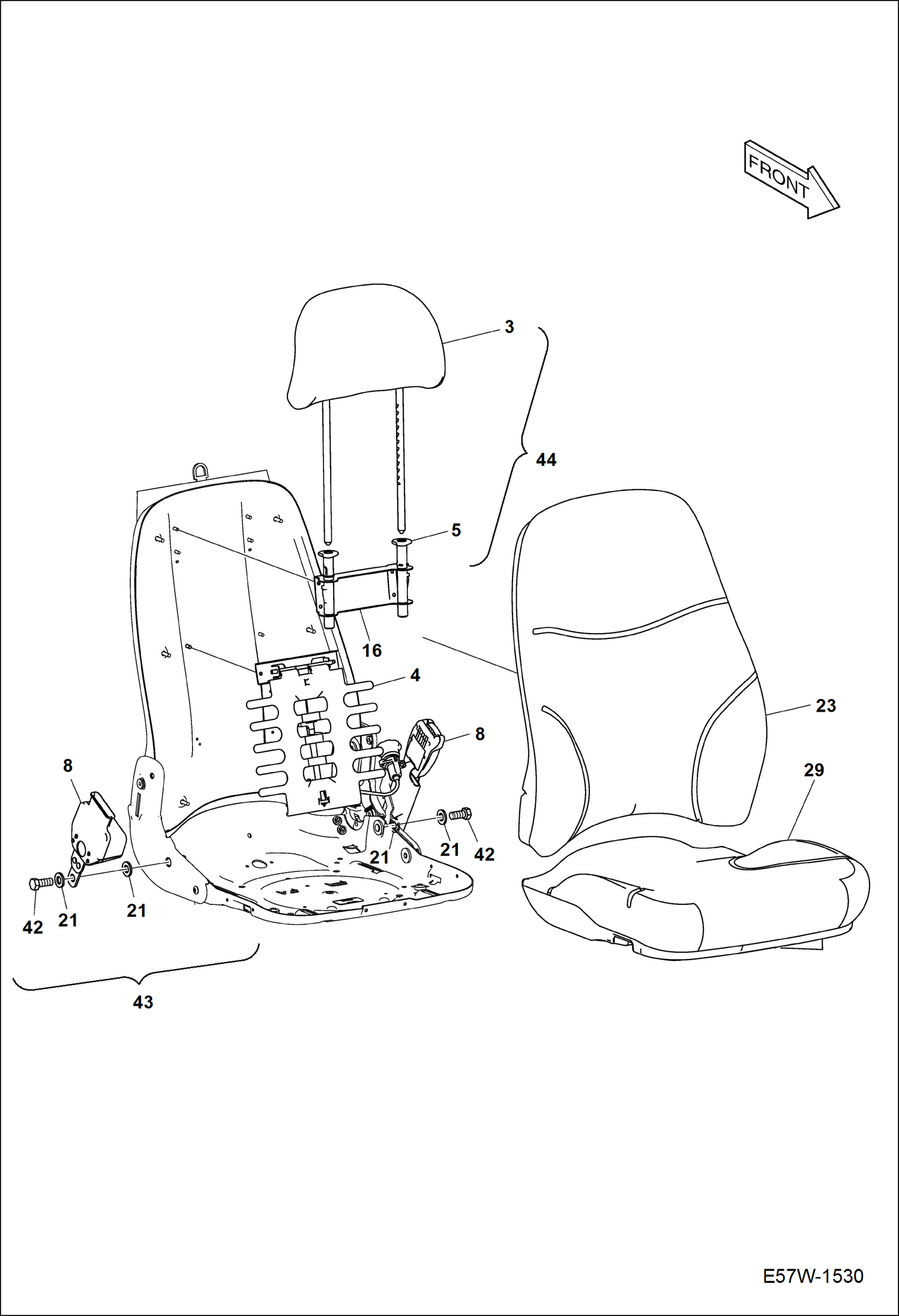 КАБИНА ВОДИТЕЛЯ (СИДЕНИЕ)