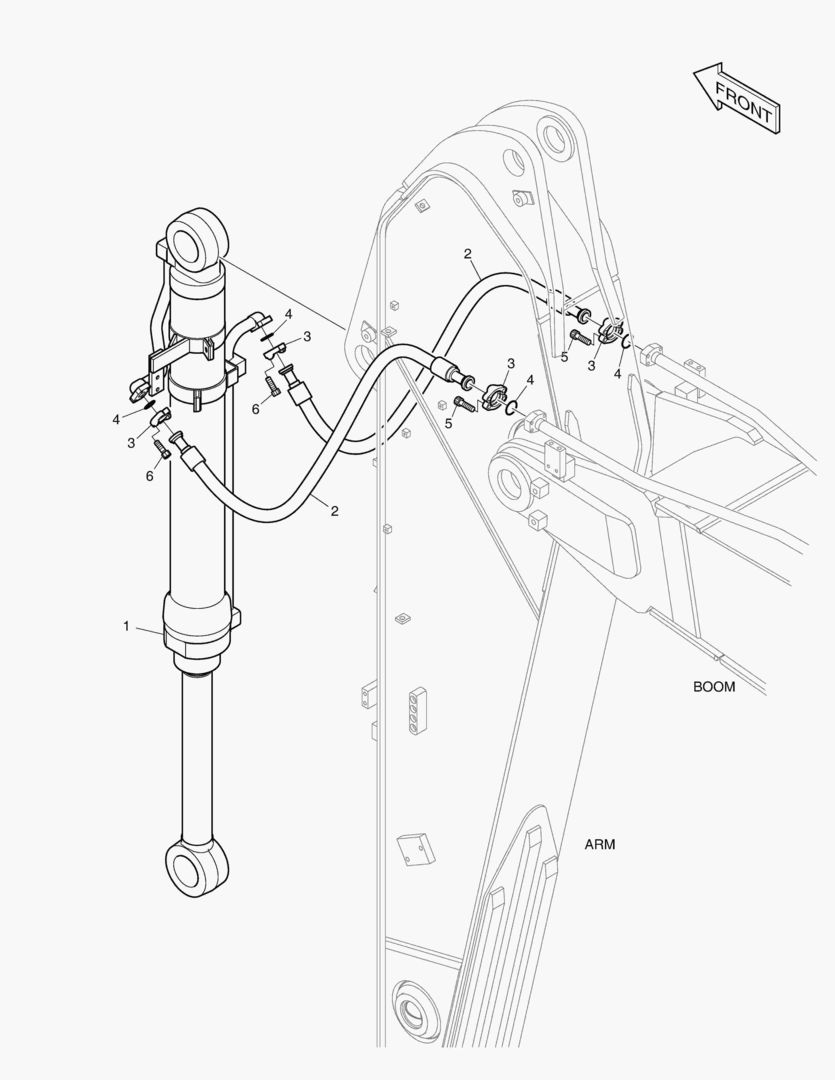 ГИДРОСИСТЕМА РУКОЯТИ - РУКОЯТЬ 2.85 м