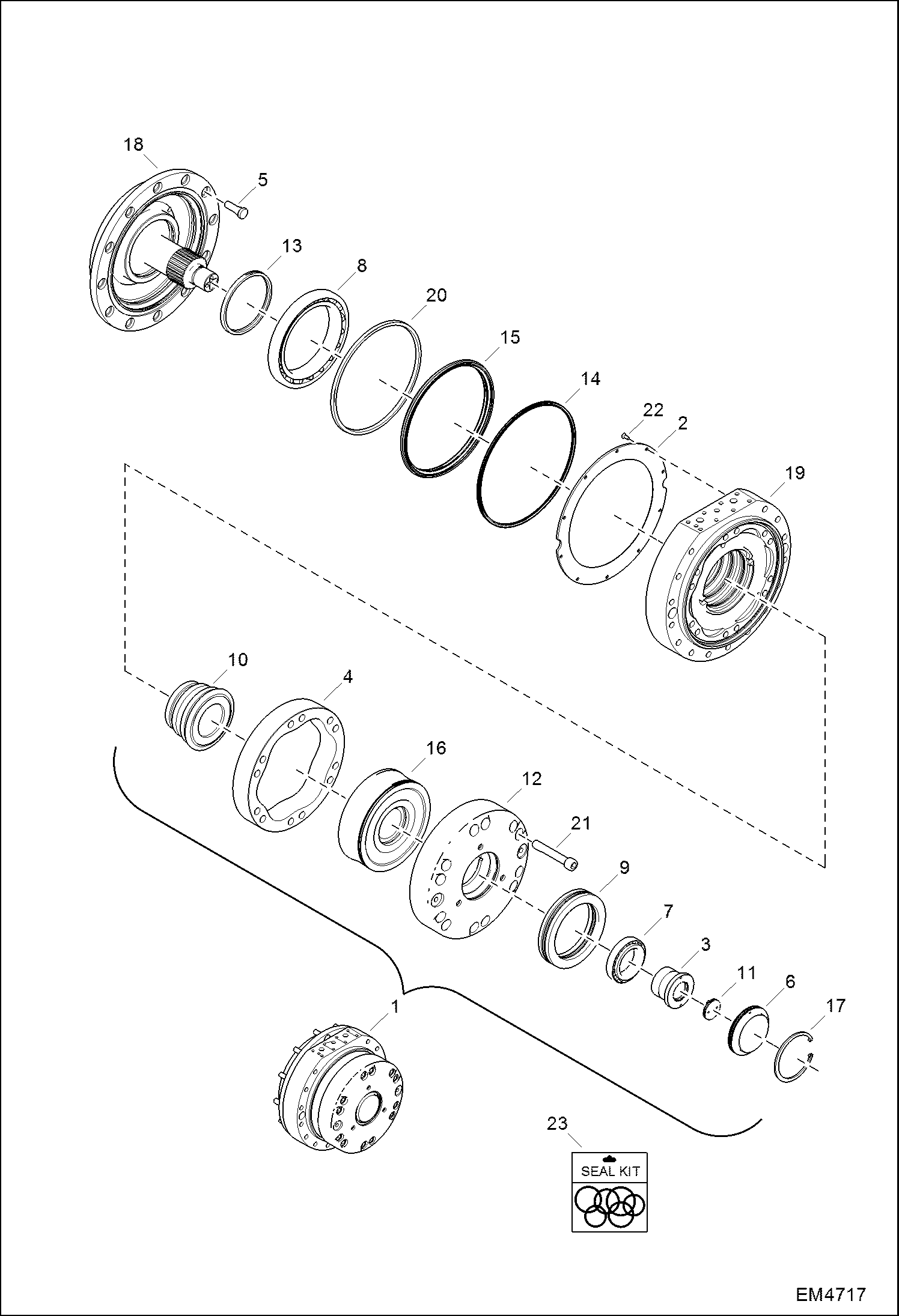 ПИЛА (ГИДРАВЛИЧЕСКИЙ ДВИГАТЕЛЬ) (СЕРИЙНЫЙ НОМЕР AR2K00115 И ВЫШЕ)