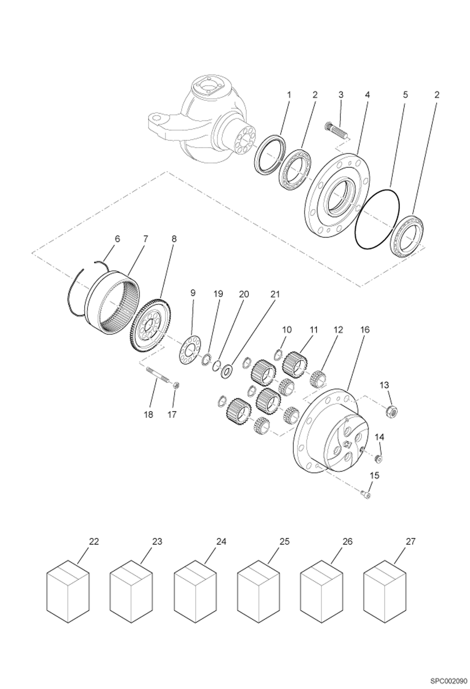 КОЛЕСНЫЙ РЕДУКТОР - ЗАДНИЙ МОСТ