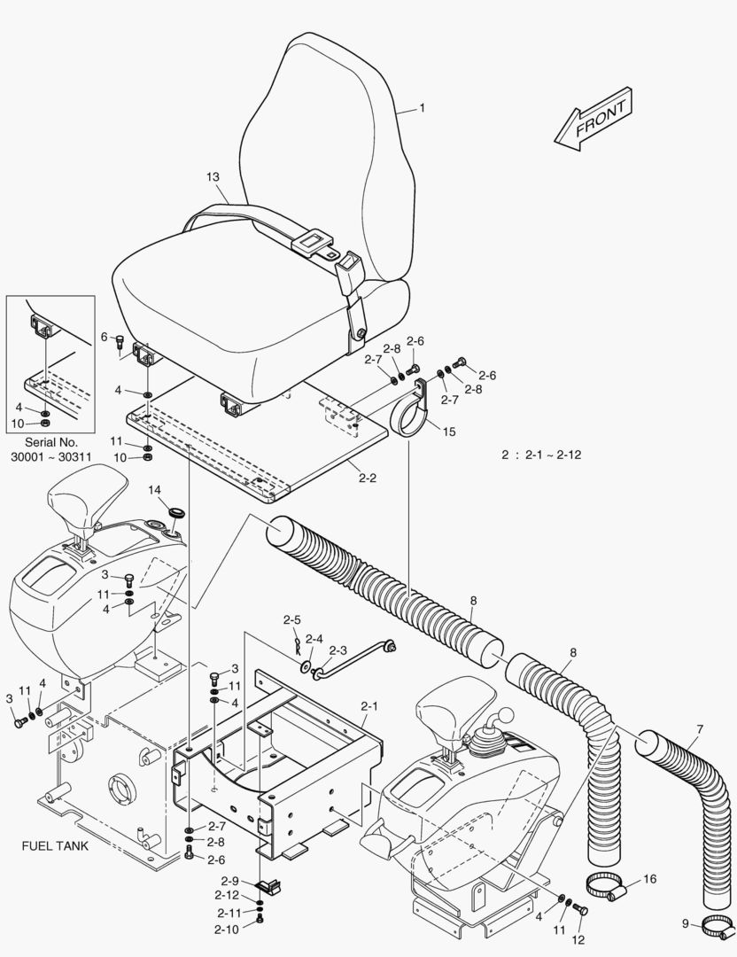 УСТАНОВКА СИДЕНЬЯ
