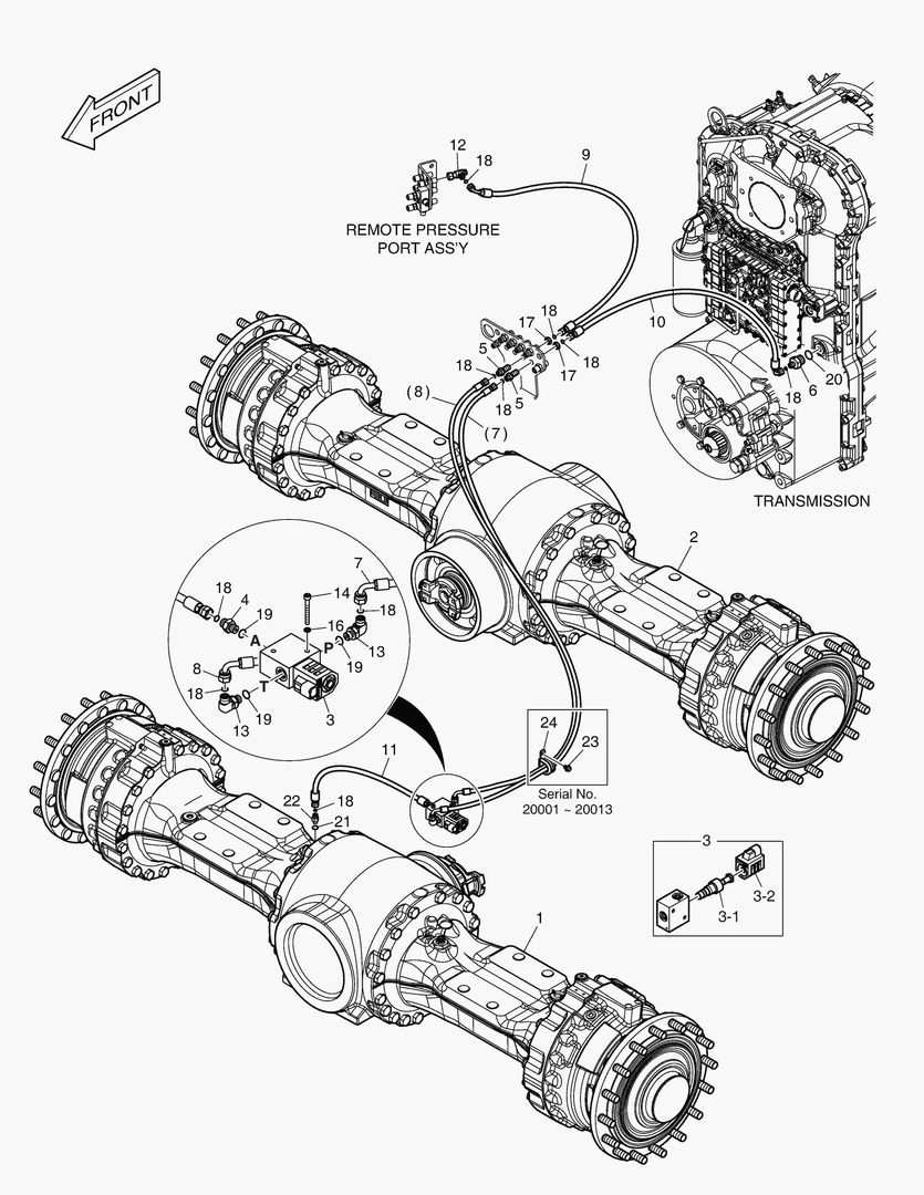 Схема ОСЬ В СБОРЕ - РАЗНЫЕ ЗАМКИ
