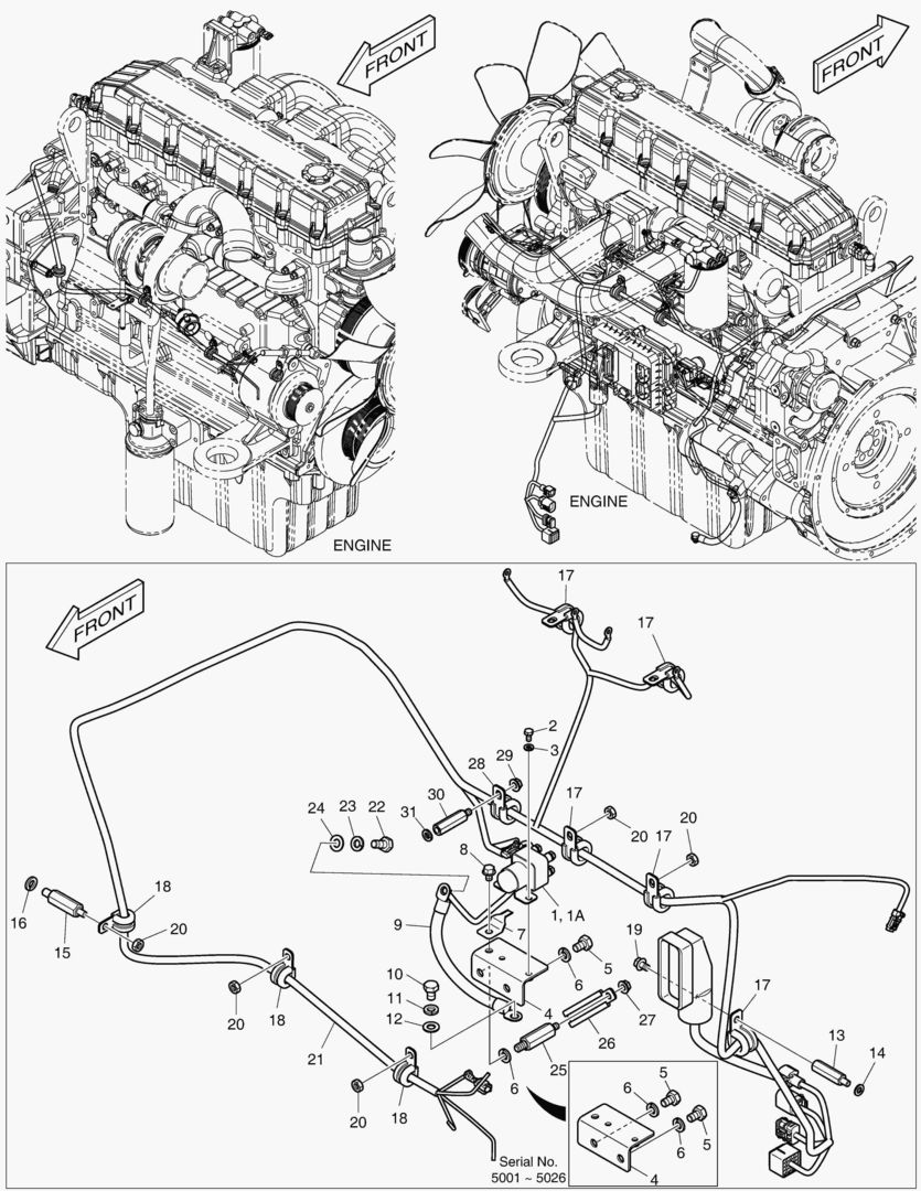 1740 ELECTRIC PARTS - ENGINE [5001~5061]