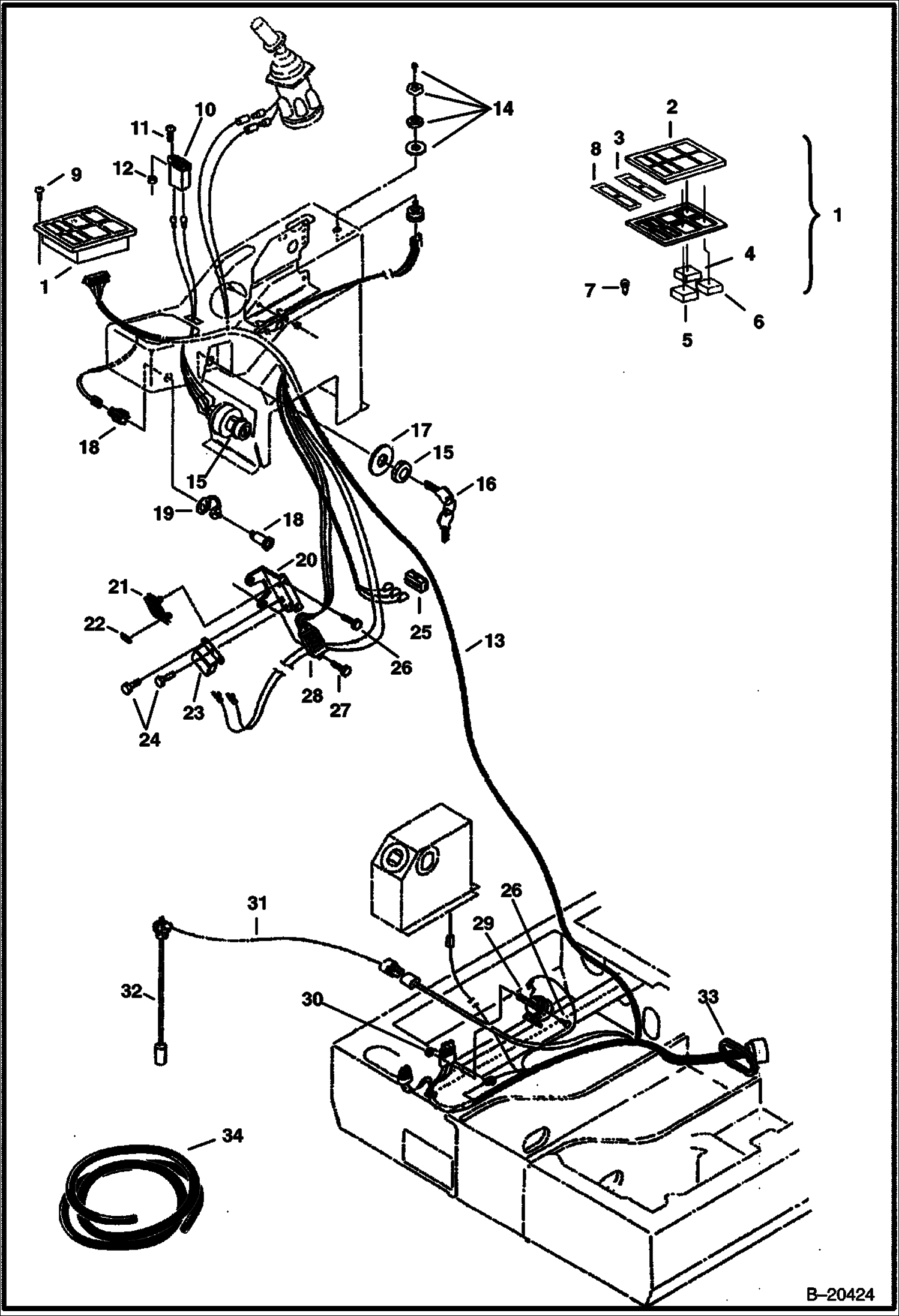 ЭЛЕКТРИЧЕСКИЕ СИСТЕМЫ КОНСОЛЬ (СЕРИЙНЫЙ НОМЕР 512911001 - 512911999)