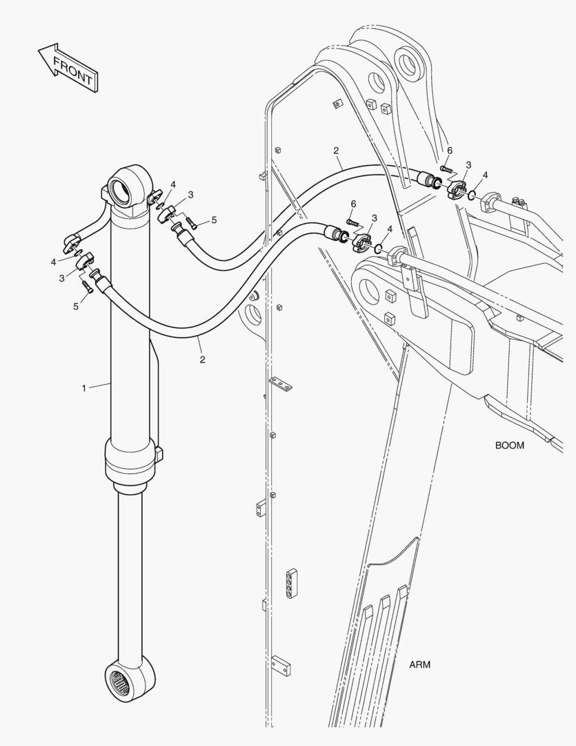 ГИДРОСИСТЕМА РУКОЯТИ - РУКОЯТЬ 3.95 м