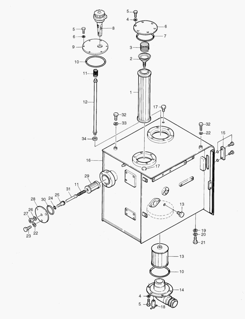 1160 OIL TANK(2)-FOR K3V PUMP [502~]