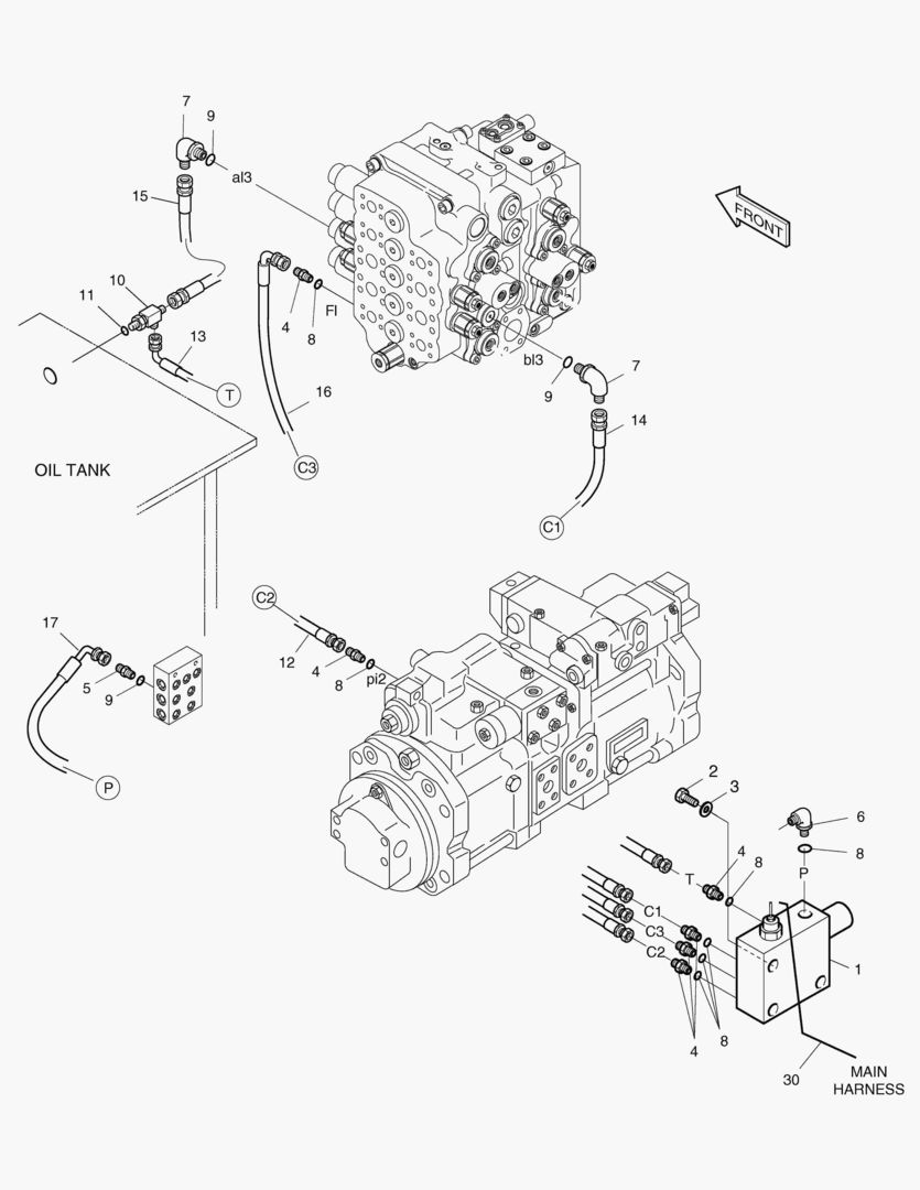 ТРУБОПРОВОД СЕРВОУПРАВЛЕНИЯ-ОДИН ПУТЬ