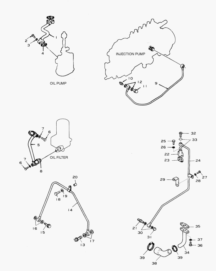 ЗАПЧАСТИ МАСЛЯНОЙ ТРУБКИ