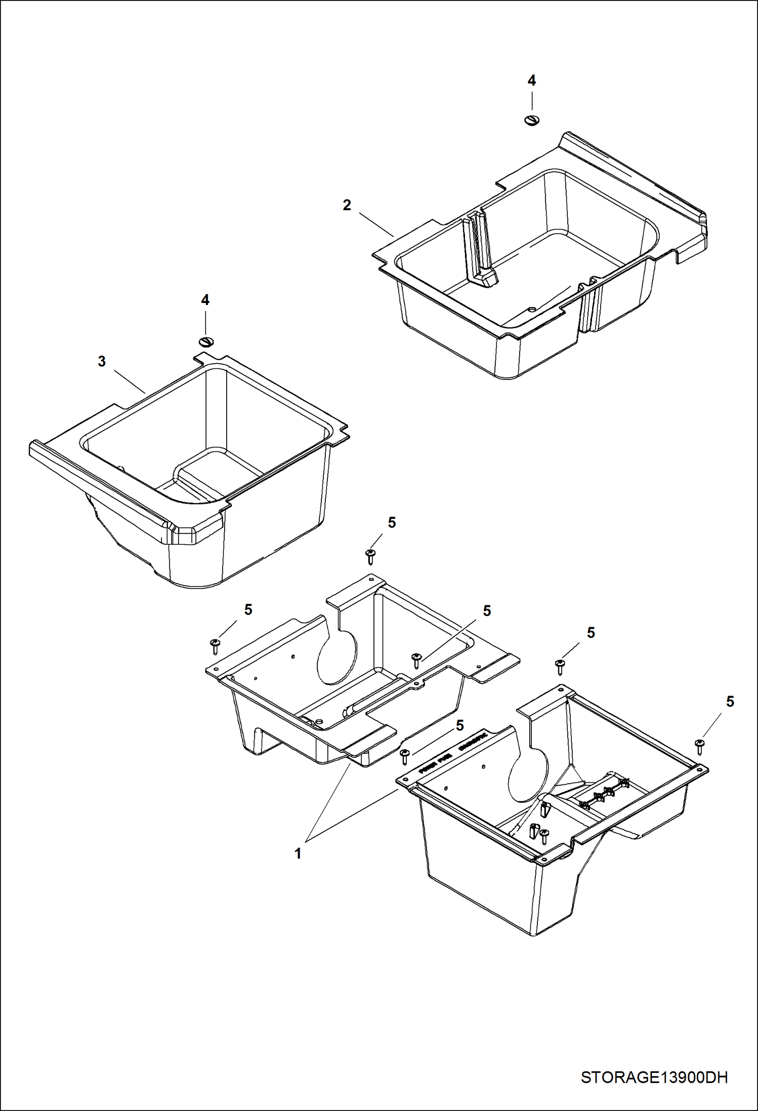 КОРПУС, ХРАНЕНИЕ (СЕРИЙНЫЙ НОМЕР AVW420001 И ВЫШЕ)