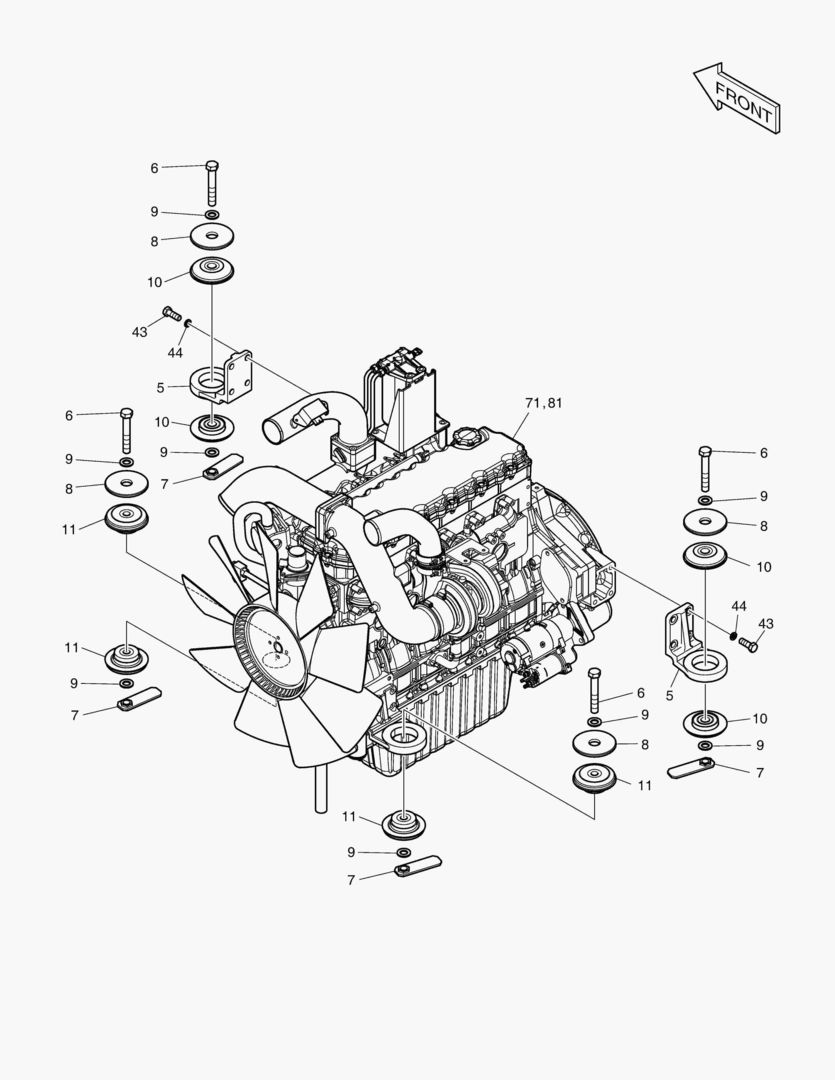 МОНТАЖ ДВИГАТЕЛЯ