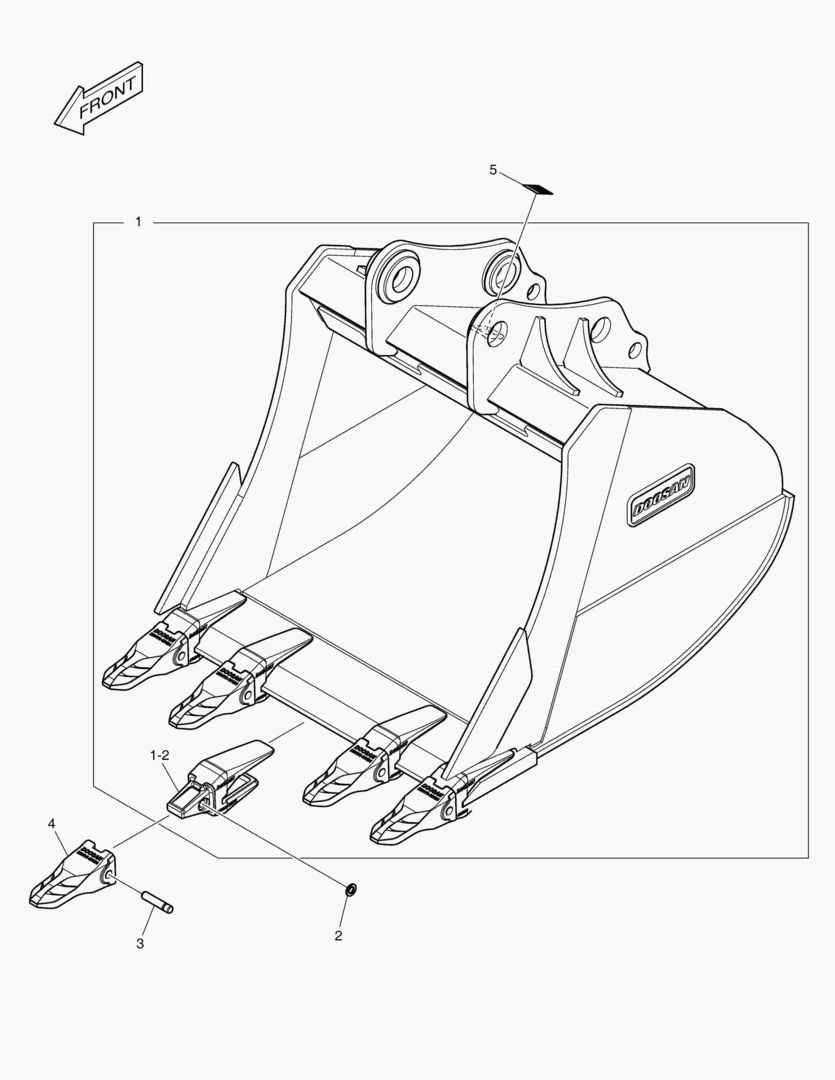 7290 BUCKET ASSВґY - 1.07mВі - S CLASS