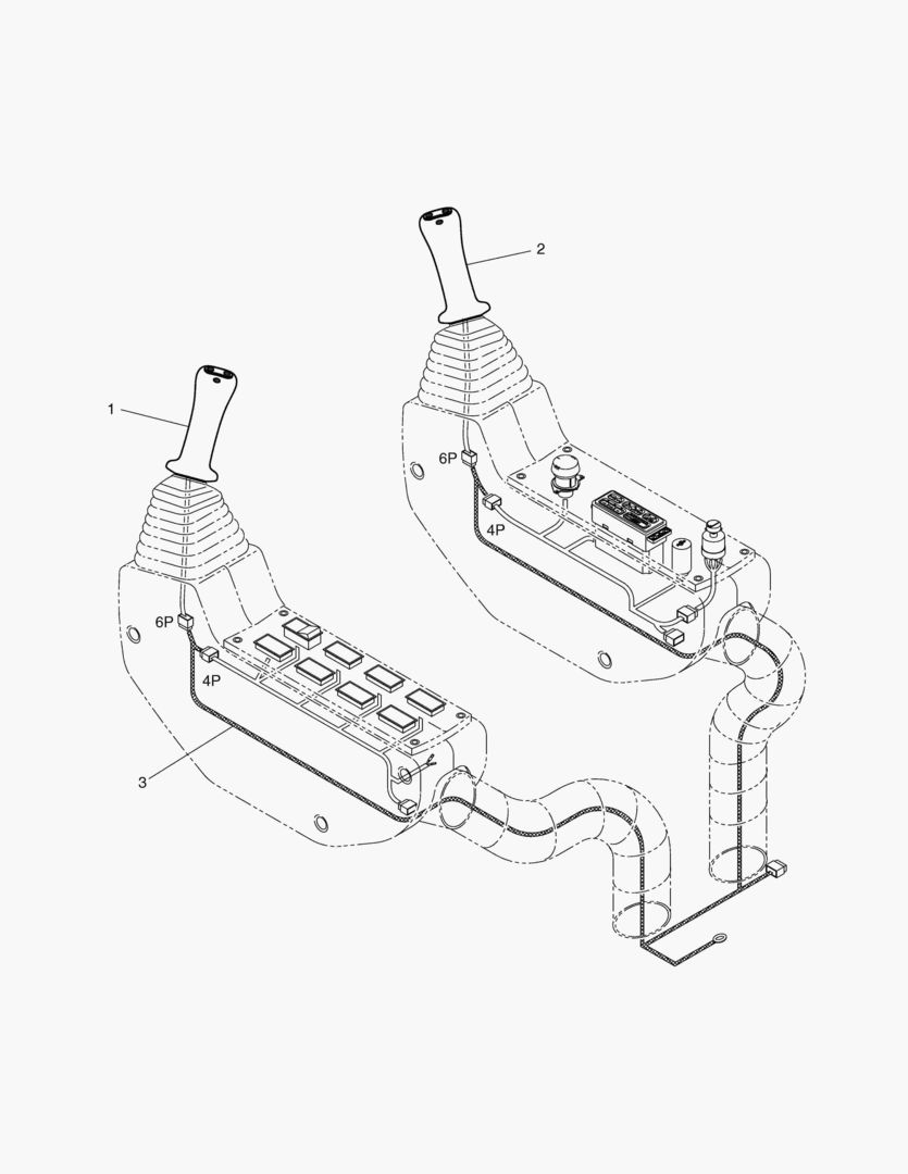 КЛАПАН ДЖОЙСТИКА В СБОРЕ-3 ВКЛЮЧАТЕЛЯ