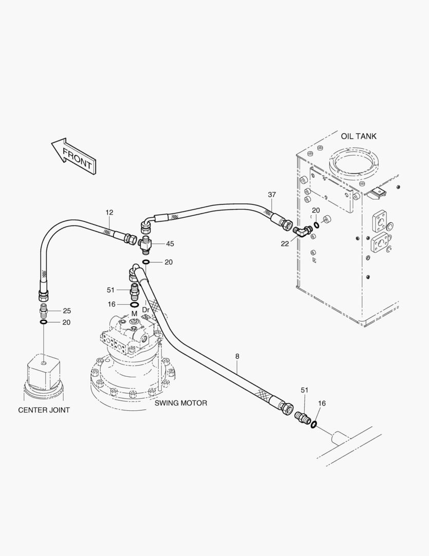ТУБОПРОВОД МАСЛЯНОГО РАДИАТОРА(3)