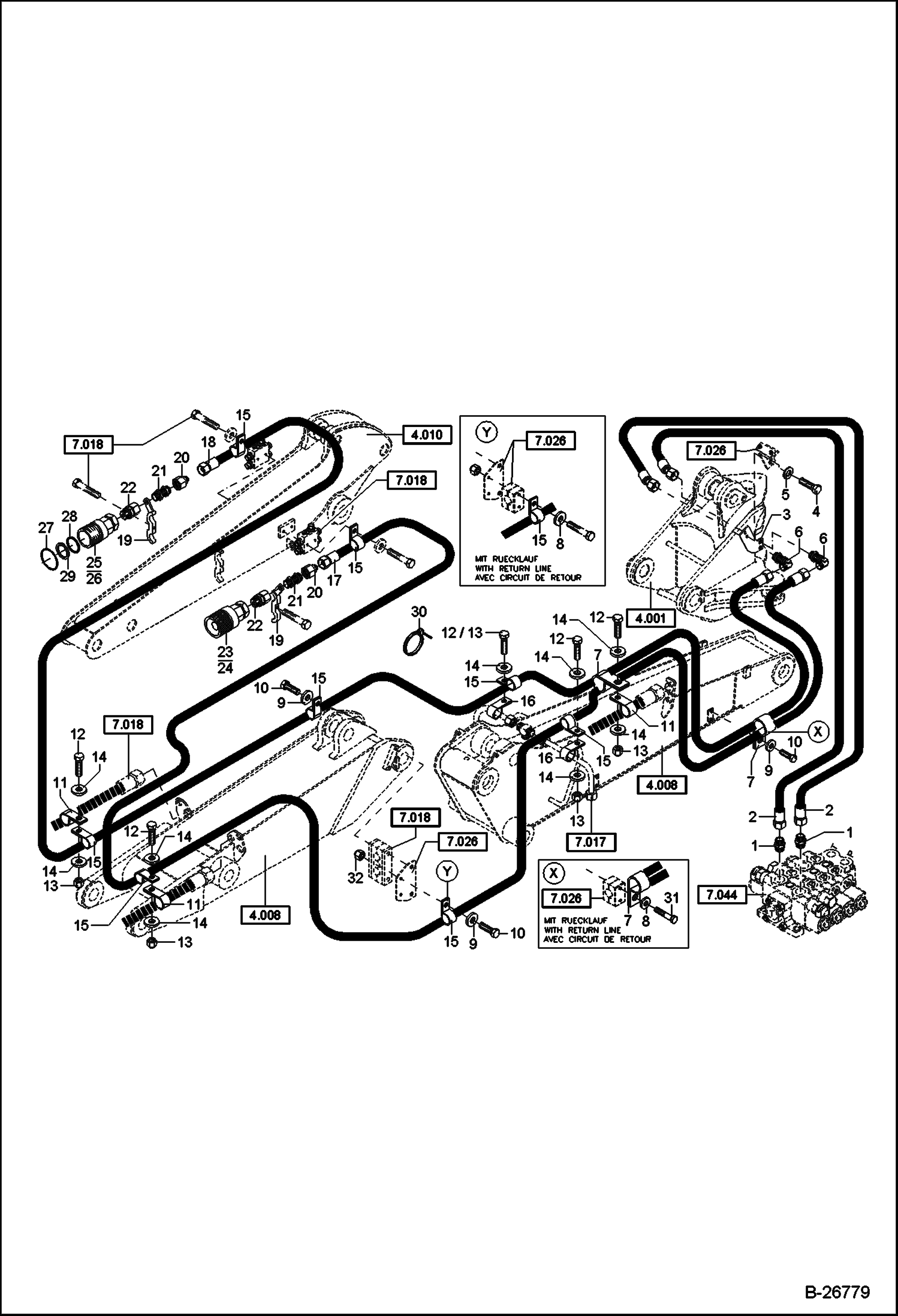ГИДРОУСТАНОВКА ДОПОЛНИТЕЛЬНАЯ КРУГОВАЯ ЦЕПЬ
