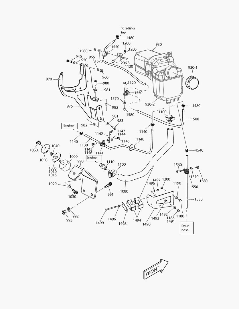 G040-41 EXPANSION TANK AND BRACKET [7X1146~]