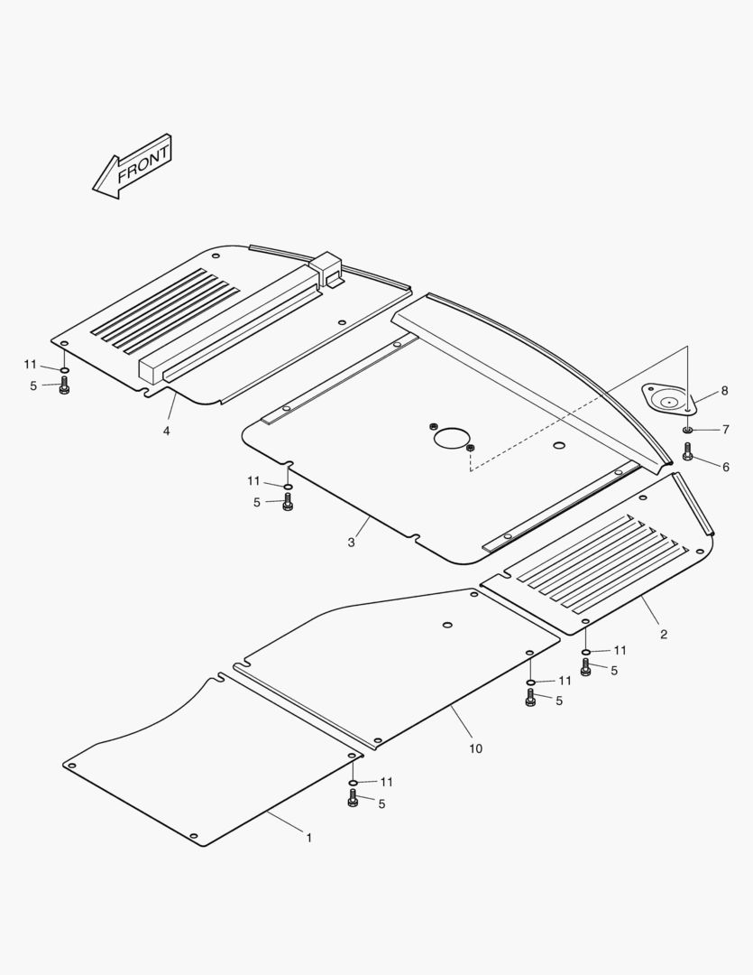ОБТЕКАЕМАЯ ПОДКУЗОВНАЯ ПАНЕЛЬ
