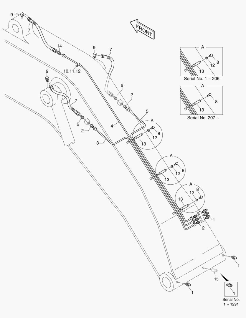 ПЕРЕДНИЙ ТРУБОПРОВОД СМАЗОЧНОЙ СИСТЕМЫ